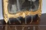 Pair of antique Louis XVI mirrors in pure gold, Italy 1750