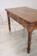 Antique walnut book-opening table from the mid 19th century