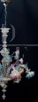 Galliano Ferro chandelier in colored Murano glass, 1950