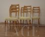 Set of 6 dining chairs by Vittorio Dassi, Italian mid-century modern design         