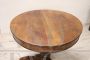 Antique round table in walnut from the first half of the 19th century