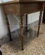 Wooden side table with glass top, early 1900s