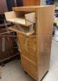 Vintage wooden office drawer unit from the 70s