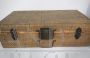 1940s fir and rattan suitcase