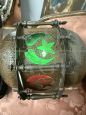 Moroccan lantern from the 1920s in copper with stained glass