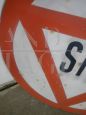 Vintage 80s STOP road sign