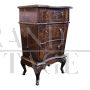 Pair of 19th century Venetian bedside tables in walnut and briar
