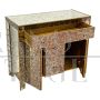 Console cabinet with smoked mirror surface, Italy 1990s