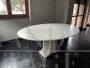 Samo table in white marble, design by Carlo Scarpa for Simon, 1970s                  
                            