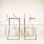 Pair of Luisa folding chairs by Marcello Cuneo for Mobel, 1970s