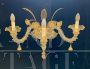 Rezzonico wall lamp in gold Murano glass, Seguso 1980s