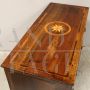 Antique Louis XVI chest of drawers in Rolo inlaid walnut, Italy 18th century