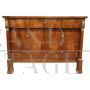 Antique Empire walnut dresser with secret drawer, early 19th century       