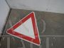 Precedence vintage Italian road sign, 1970s