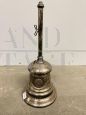 Vintage silver metal money box bell, 20th century