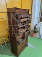 Vintage oak lawyer's filing cabinet with doors and drawers