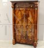 Antique Empire secretaire in walnut from the 19th century with side columns