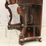 Charles X console in inlaid walnut, Italy 19th century