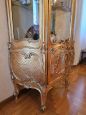 Antique carved and gilded display cabinet from the mid-19th century