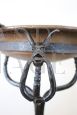 Antique wrought iron and copper brazier, 16th century
