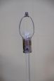 Industrial design lamp with transparent plastic stem