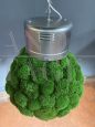 Ecologic ndustrial lamp with stabilized moss