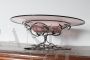 Liberty Centerpiece by Umberto Bellotto in pink Murano glass and wrought iron