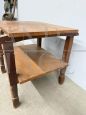 1940s Art Deco coffee table with carved details