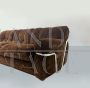 Wopps sofa couch by Ernesto Radaelli in brown velvet, 1970s
