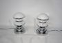 Pair of mushroom table lamps, mid-century 1960s