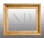 Antique Empire frame in gilded and carved wood