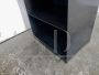 Small industrial bookcase in black iron, 1980s