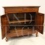 Antique Louis Philippe Capuchin sideboard in solid walnut, Italy 1800s