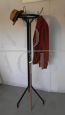 Vintage black metal coat stand, 1960s