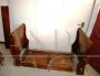 Antique single boat bed in walnut
