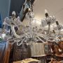 Large antique crystal chandelier from the late 19th century