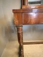 Large antique Empire console table with mirror