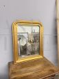 Antique gilded countertop mirror from the 19th century