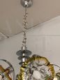 Mazzega chandelier from the 70s with 7 Murano glass flowers lights