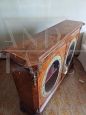 Antique Victorian sideboard with two glass doors