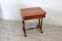 Small antique writing or side table in walnut, mid 19th century