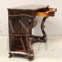 Charles X console in inlaid walnut, Italy 19th century