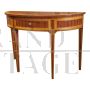 Louis XVI style half-moon console