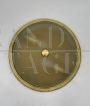 Round ceiling or wall light in glass and brass attributed to Fontana Arte