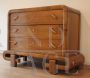 Art deco dresser in walnut