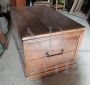 Antique Piedmontese wooden chest of the 18th century