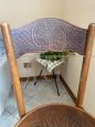 Set of 4 chairs by Jacob & Josef Kohn decorated on seat and back