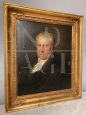 Antique painting with the portrait of a nobleman from 1830, in a contemporary frame