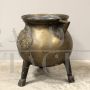 Decorated bronze vase, Italy 19th century