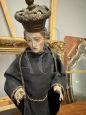Antique sculpture of Saint Gabriel of Our Lady of Sorrows, 18th century